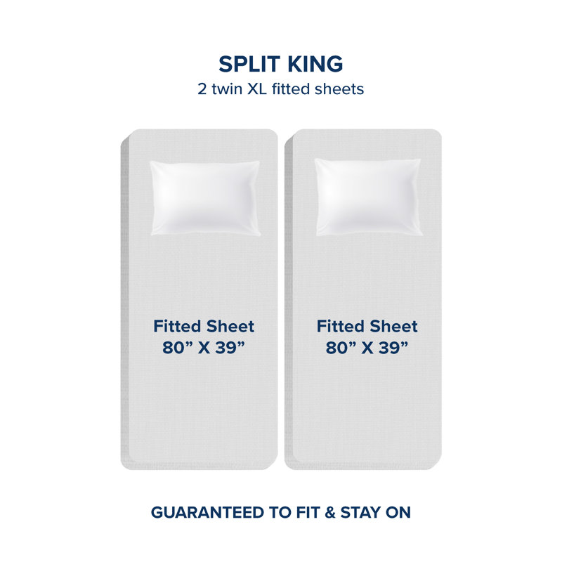 Microfiber - Set of 3, King Sheet Set, Cloud Gray