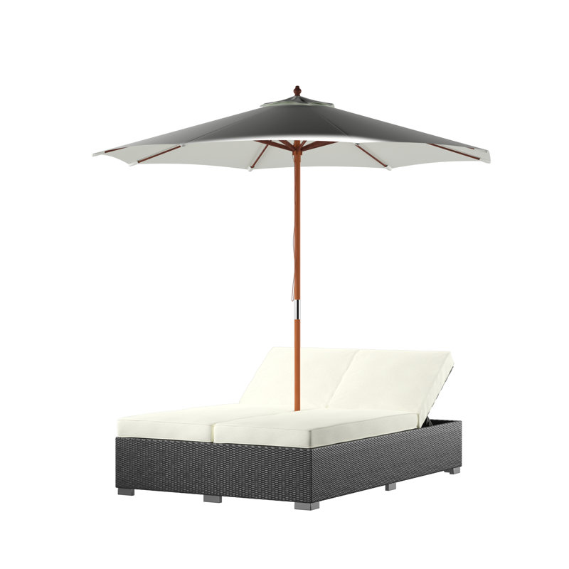 Ensemble de patio extérieur Double Espresso, Blanc
