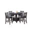 Table ovale en bois massif avec rallonge, finition contemporaine grise, charme rond et moderne