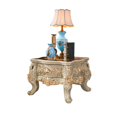 European-style Solid Wood Carved Coffee Table Solid Wood Coffee Table