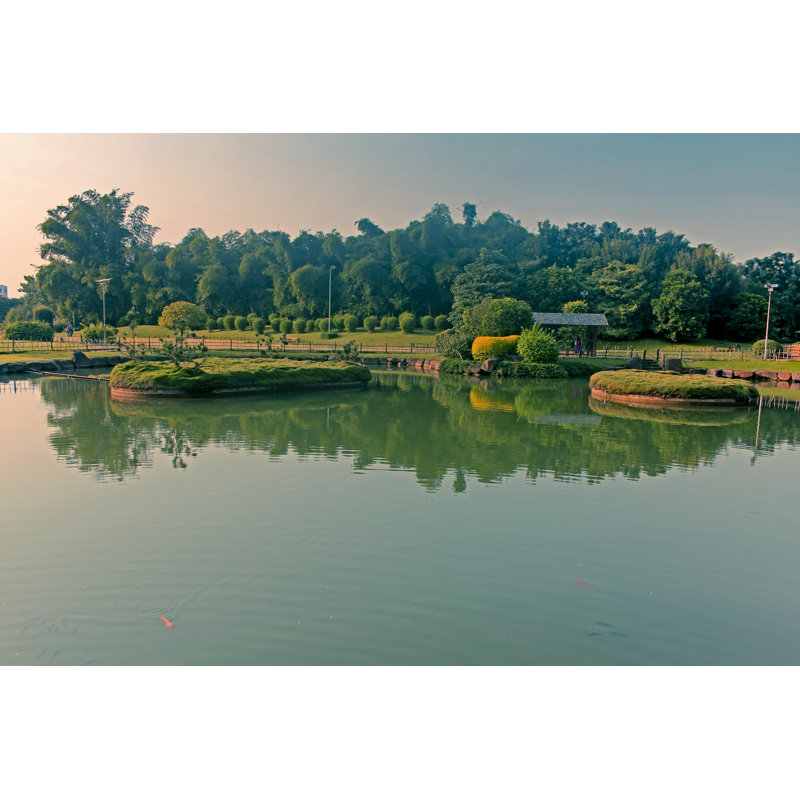Japnese Garden. Pune, Maharashtra, India - Wrapped Canvas Print, 30cm H x 46cm W