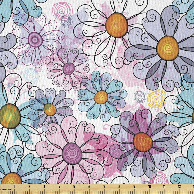 Debs Colourful Daisies Bohemian Multi-Purpose Fabric