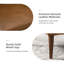 Fauteuil demi-tonneau en cuir véritable de 28,5 po Rhinehart-2052090098