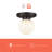 Brantry Glass Semi Flush Mount-1996645513