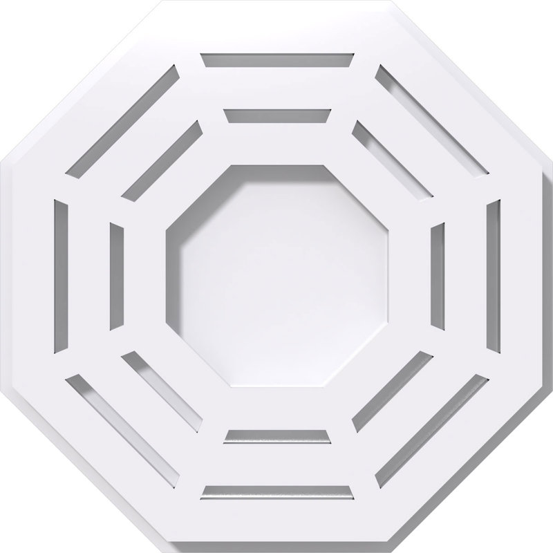 Médaillon de plafond contemporain en PVC Westin, H 1 po x l 10 po x P 10 po
