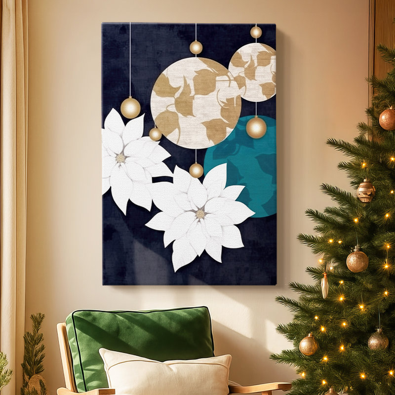 Toile tendue Soft Linen Carols, H 18 po x l 12 po
