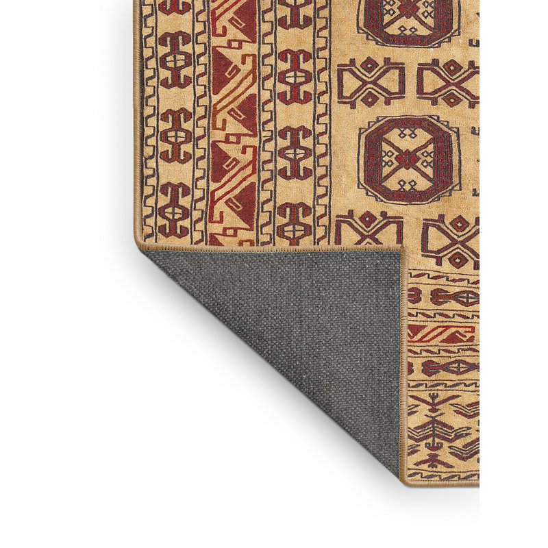 Tapis beige Southwestern, Rectangle 3 pi x 5 pi