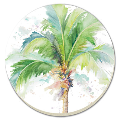 Stoneware Round 4 Piece Coaster Set