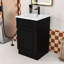 Meuble-lavabo moderne en bois avec lavabo en céramique, porte à fermeture douce et tablette de rangement réglable-555778938-555778934