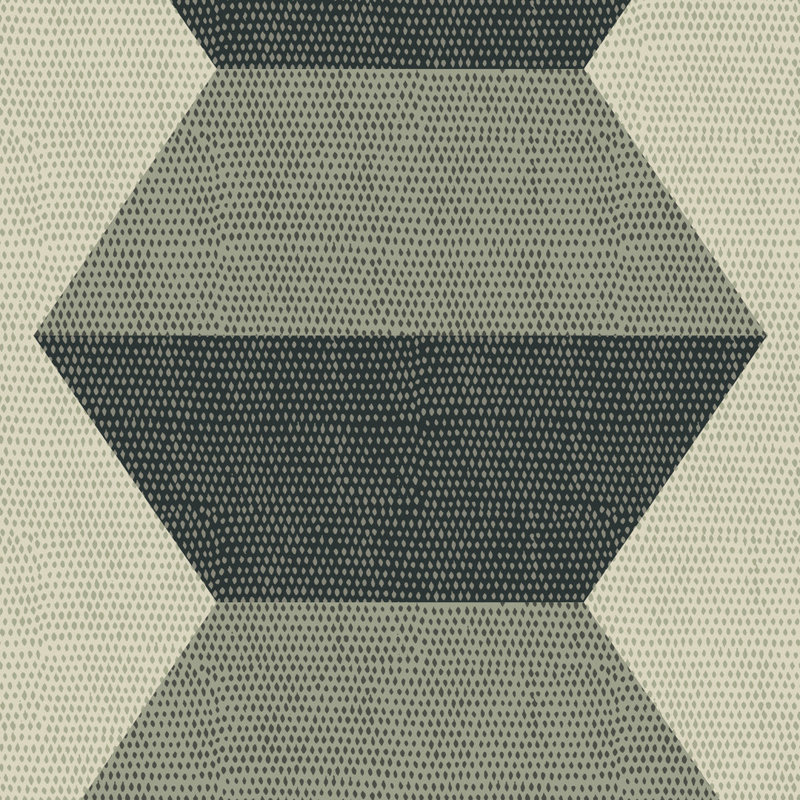 Infinity Blocks - Papier peint vert sauge, Faux Grasscloth
