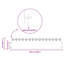 22 cm H x 103 cm W Steel-123601139