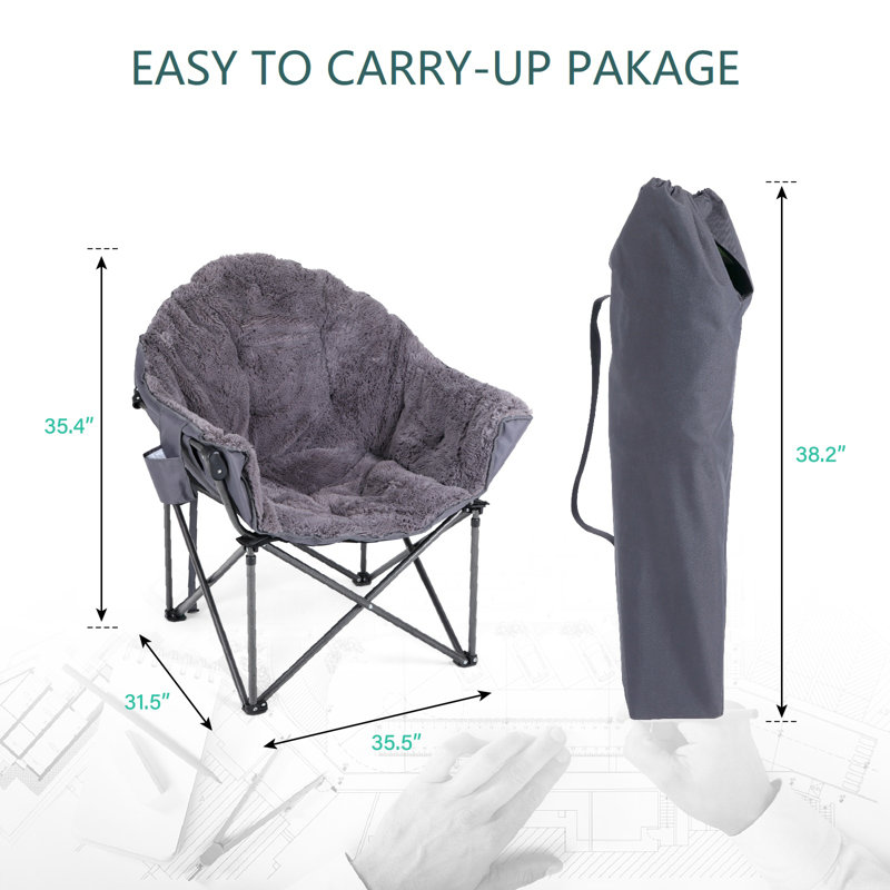 Chaise de camping McCoy, Gris