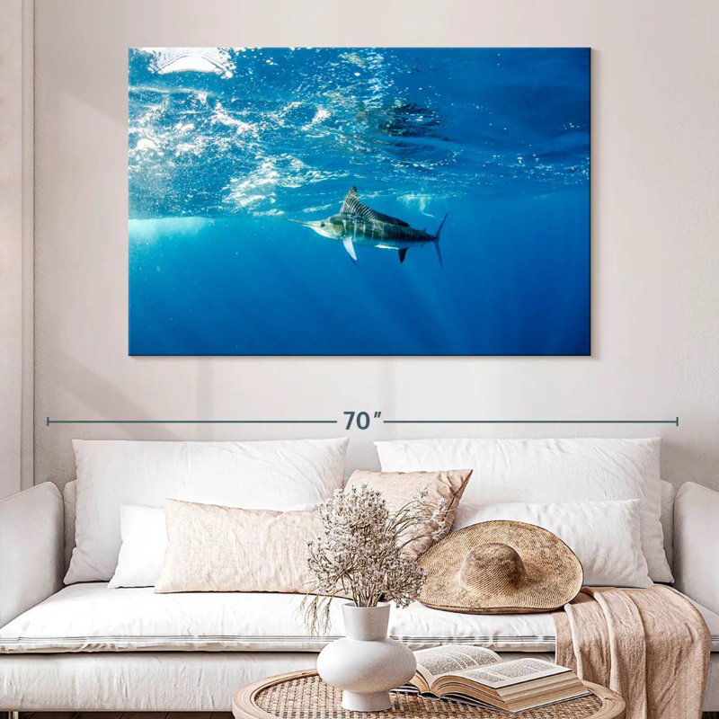 Brampt Underwater Marlin, 34" H x 51" W