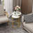 Pelaghia Marble Nesting End Table Sintered Stone Top
