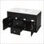 Meuble-lavabo mural 36 po avec lavabo et tiroirs en céramique, meuble-lavabo simple de style français avec charnières à fermeture douce-936978597