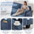 106" Wide Reversible U-Shaped Modern Modular Sectional Sofa With 2 Ottomans, Charging Port, Arm Pillows, Side Pockets-1904453931
