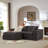 Chenille Cloud Sofa, Freely Combinable-1922830890