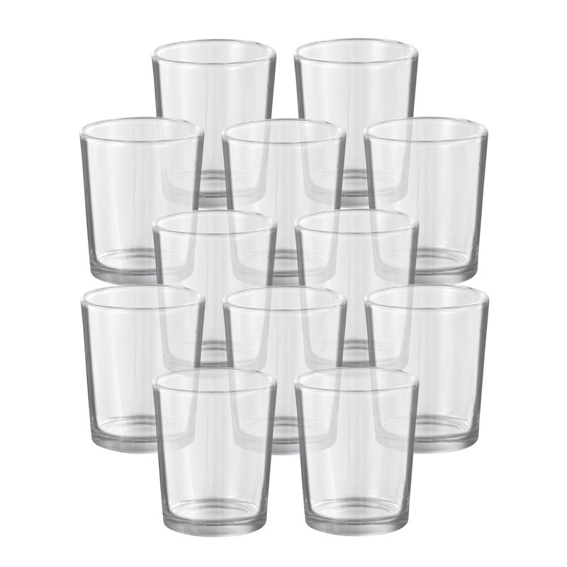 Glass Tabletop Votive Holder, 3.25" H x 2.625" W x 2.625" D