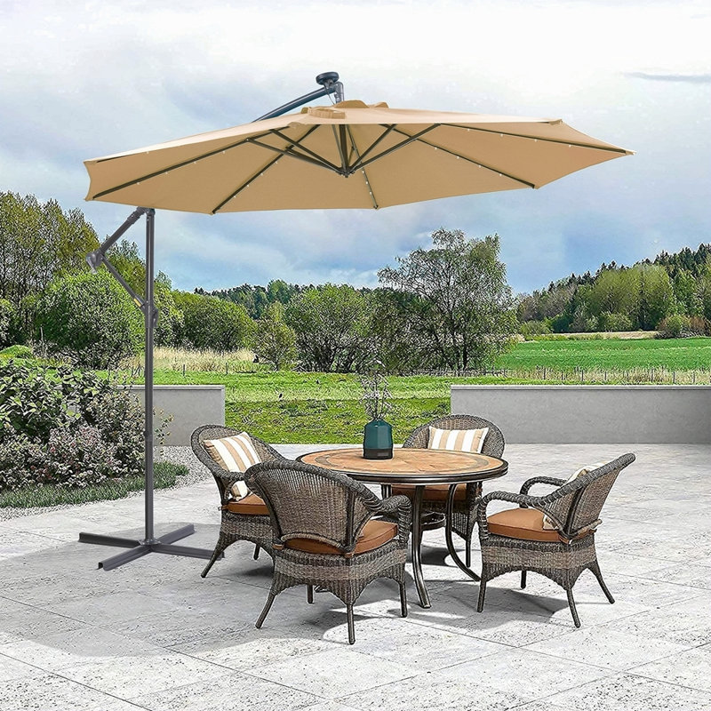 Parasol d'extérieur à DEL 10 pi
