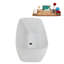 Baignoire autoportante 59 "avec drain Streamline-102217731