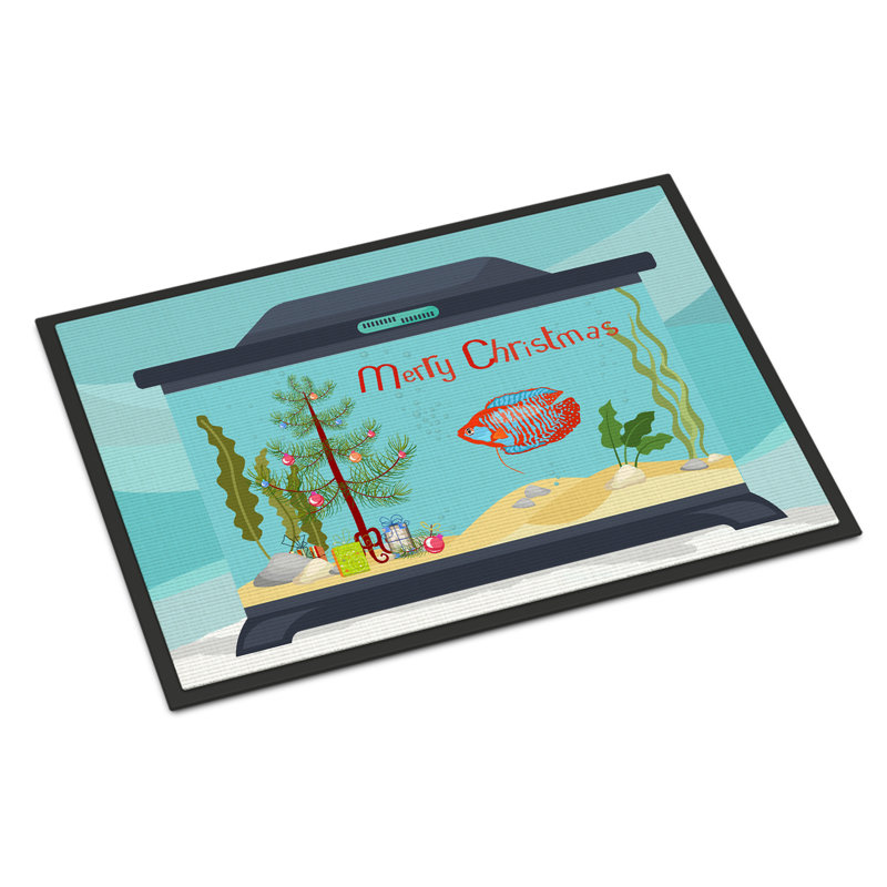 Tapis d'entrée antidérapant Insta, Gourami nain, 18" W x 27" L