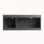 Meuble-lavabo mural 48 po avec lavabo double en résine et 3 portes à fermeture en douceur, emballage KD-112605917