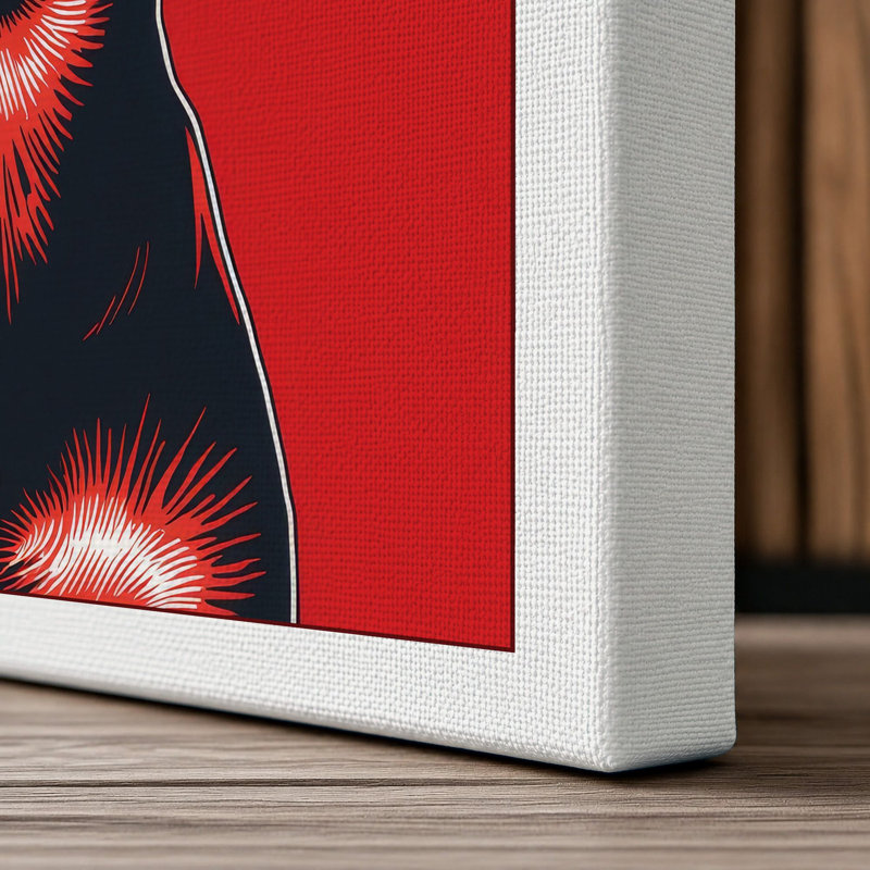 Smiling Chihuahua Modern - Wrapped Canvas, 18x12 - 45.7 x 30.5 cm, White Border