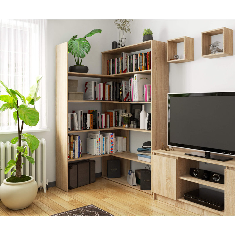 Ayca 182cm H x 173cm W Bookcase