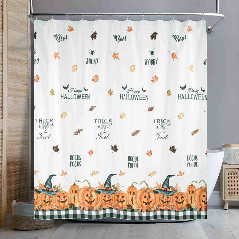  Pumpkin Patch Halloween Shower Curtain