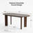 67“L×33.5"W Oval Wood Dining Table Kitchen Table with 4 Legs-1390004149-1390004151