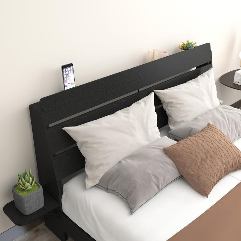 Modern Queen Bed Frame, Black
