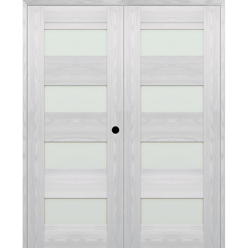Porte standard en bois manufacturé Avon, 63,5 po x 79,375 po, Frêne