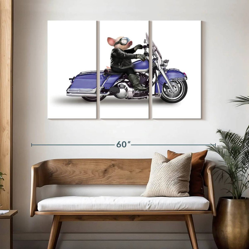 Hog, 32" H x 50" W
