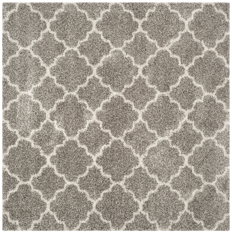 Girault Geometric Hand Woven Area Rug, Square 213 cm