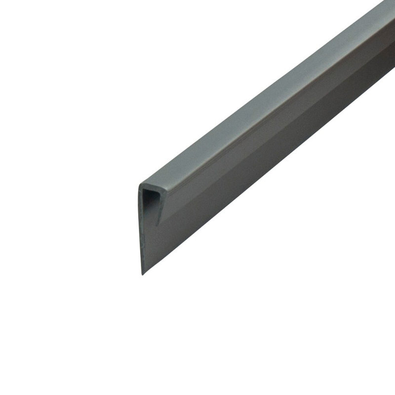 Styrène 1/8 po | Capuchon de moulage | Pro Pack Plus: (25) pièces de 8 pieds de long, Argent argent
