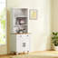 Armoire de rangement Farmhouse avec tablettes réglables-1104944136