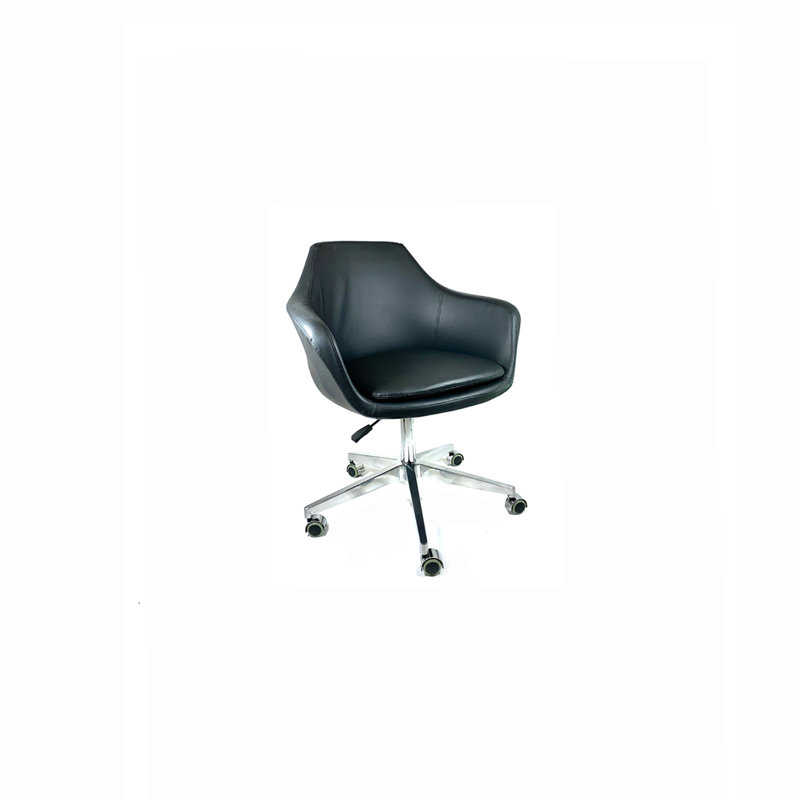Maday Vinyl Task Chair, Black