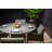 Elementi Home Rio 48" Round Space Grey Concrete Dining Table for Indoor and Outdoor Use