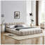 Chenille Upholstered Platform Bed with Headboard -No Box Spring Needed-1535977632-1535977646