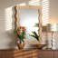 Miroir d'appoint mural en rotin naturel Zoola H 39,11 po x l 27,42 po x P 1,08 po