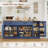 71" Farmhouse Sideboard Buffet Cabinet-Adjustable Shelves, 2 Large Drawers, Door-Mounted Shelf -817546605