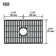 Silicone 23.75 in. x 14.875 in. Silicone Bottom Grid for 27 in. Single Bowl Kitchen Sink