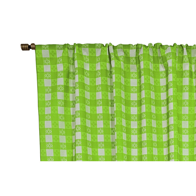 Rideau de fenêtre Popeline, L 58 po x L 96 po, Vert citron