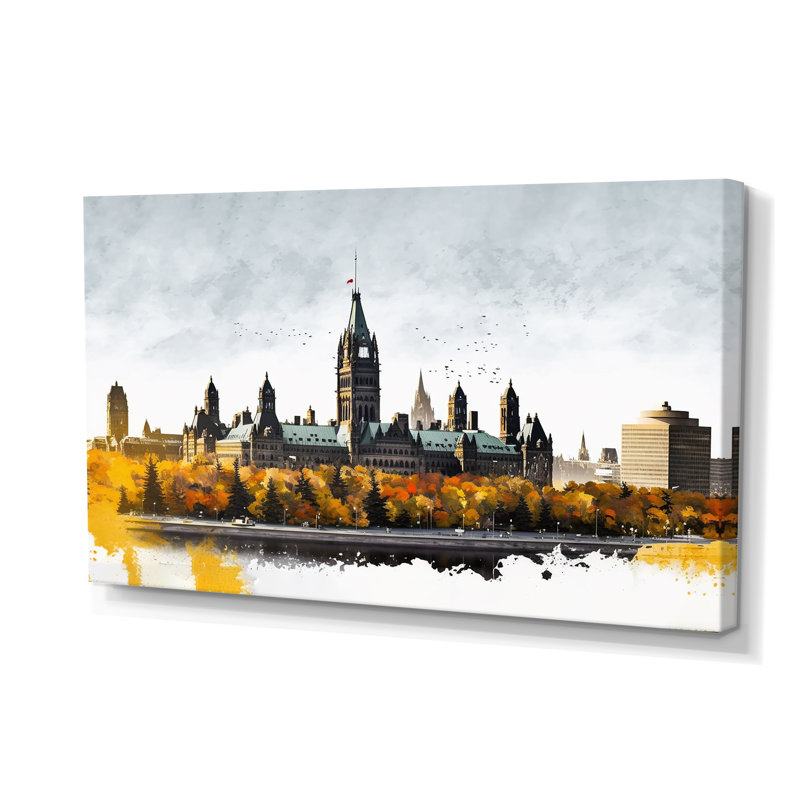 «Ottawa In The Fall I - City Ottawa», art mural sur toile