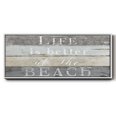 Life Better Beach - toile encadrée