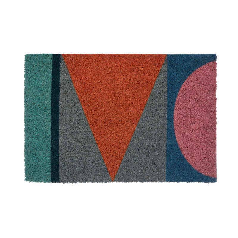 Drumaridly Non-Slip Abstract Doormat