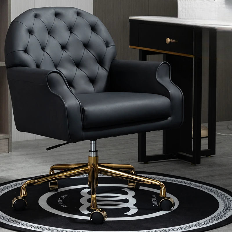 Patson Genuine Leather Side Chair