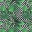 Tapis blanc / vert / noir en polyester tissé à la machine 4 pi 7 po x 7 pi 3 po Andale