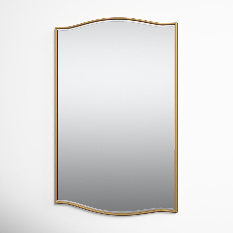 Meagan Rectangle Mirror, Gold, 30" x 20"