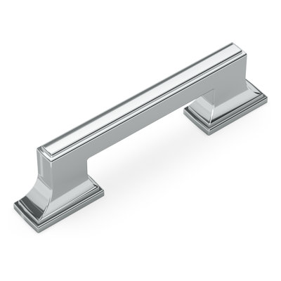 Brownstone Collection Handle Pull - 3" & 3-3/4" Center to Center Cabinet Pull Chrome - Transitional Hardware for Drawers & Cabinets